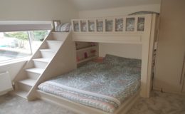 Bunk Bed with Staircase & Bookcase- Hand made bunk beds1