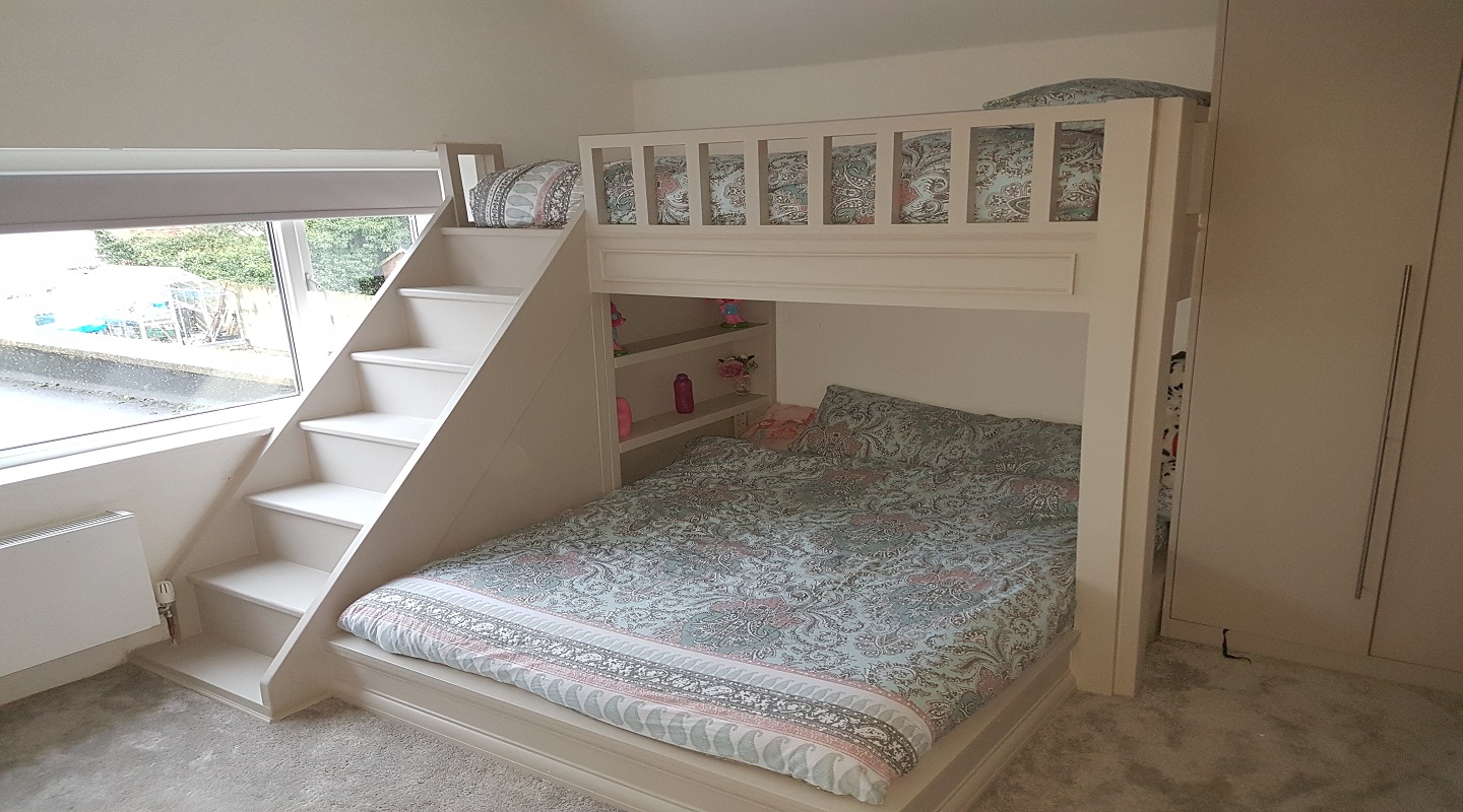 Design Inspiration Solid Wood Beds, Triple Bunk Beds With Steps